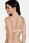 Zivame Beautiful Basics Padded Wired Full Coverage T-Shirt Bra - Peach Pearl — thumbnail 2